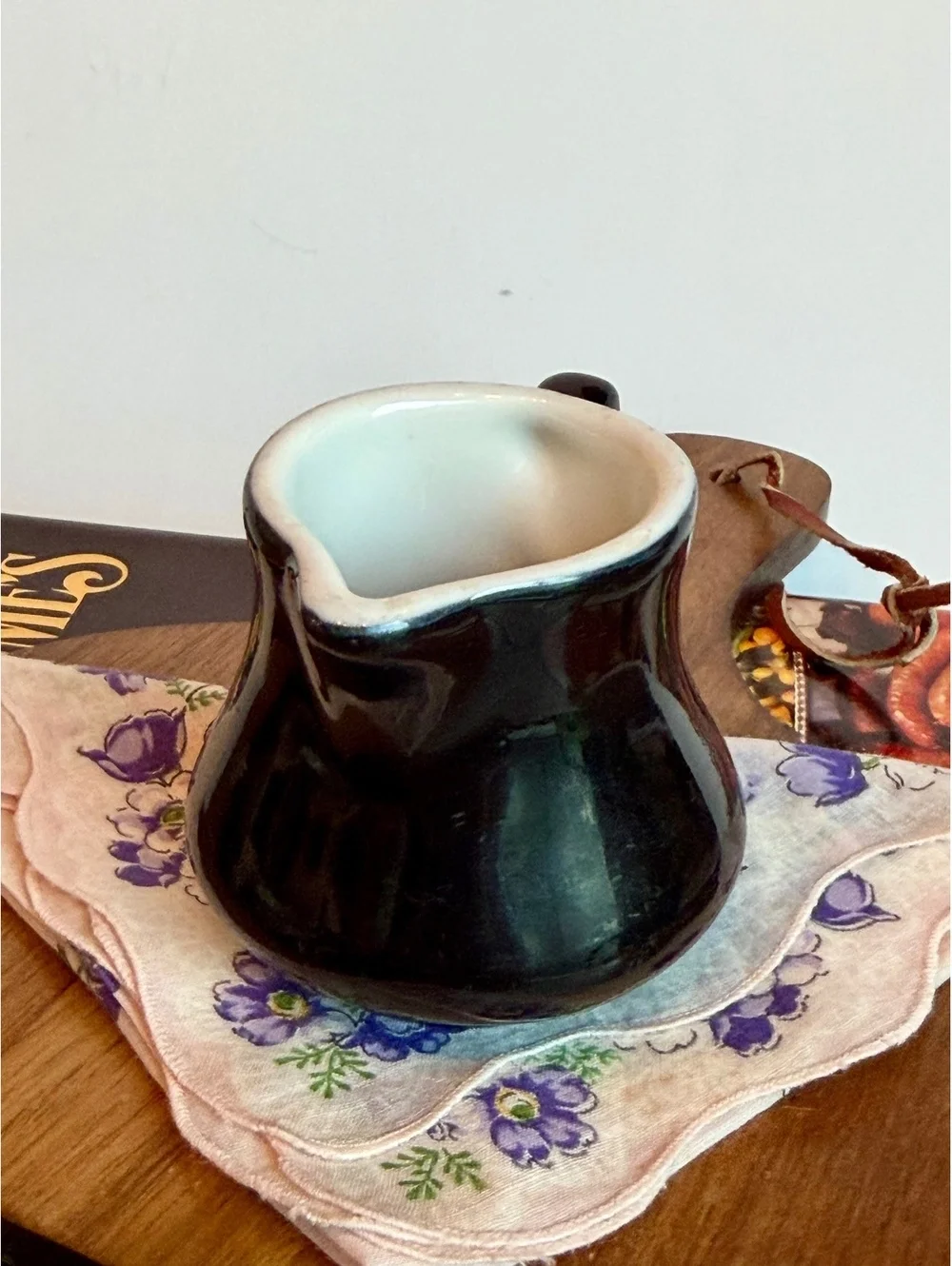 Vintage Good’s China Chef Ware Black Creamer 160 Restaurant Ware Inglewood CA